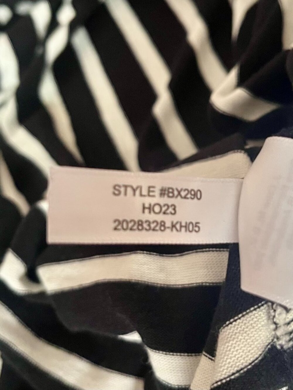 J.Crew Black White Breton Stripe Cropped Cotton Top L - Picture 4 of 5